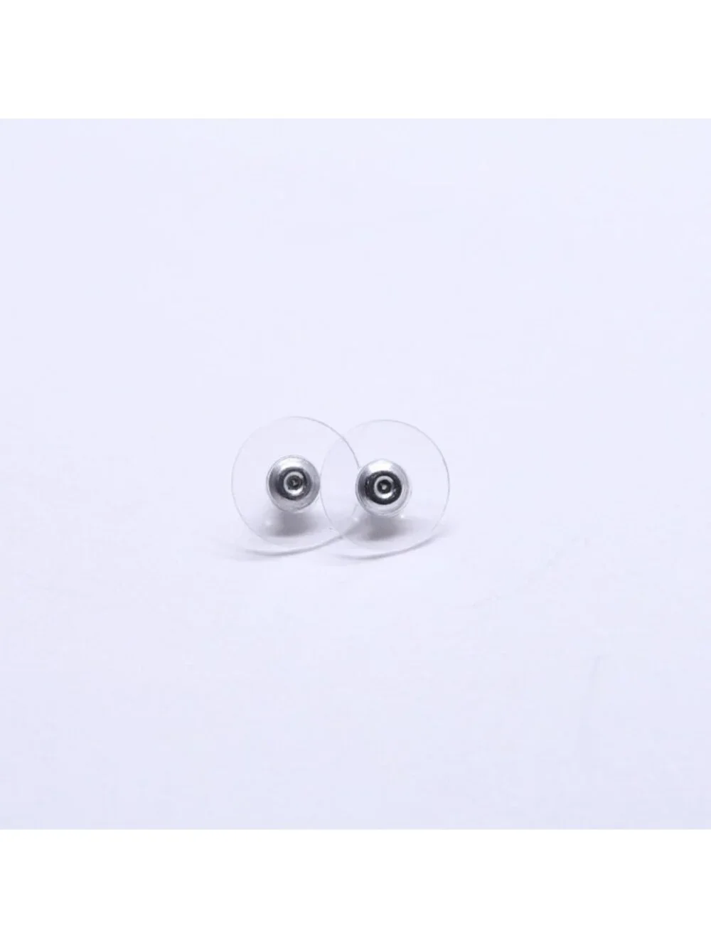 Chanel Earrings CC Logo Button Black 05